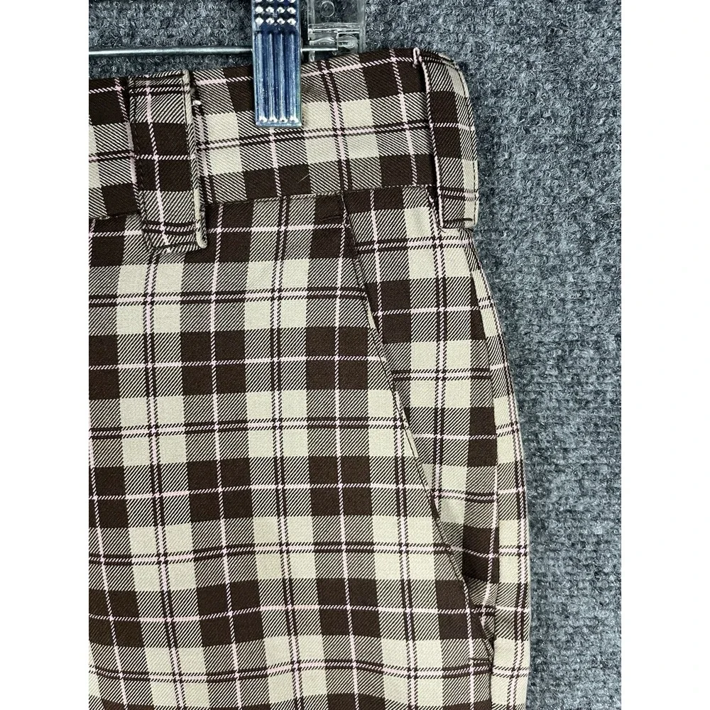 Ambiguous Shorts Mens 33 Brown‎ Plaid Casual Street Wear Skater Outdoors Bottoms
